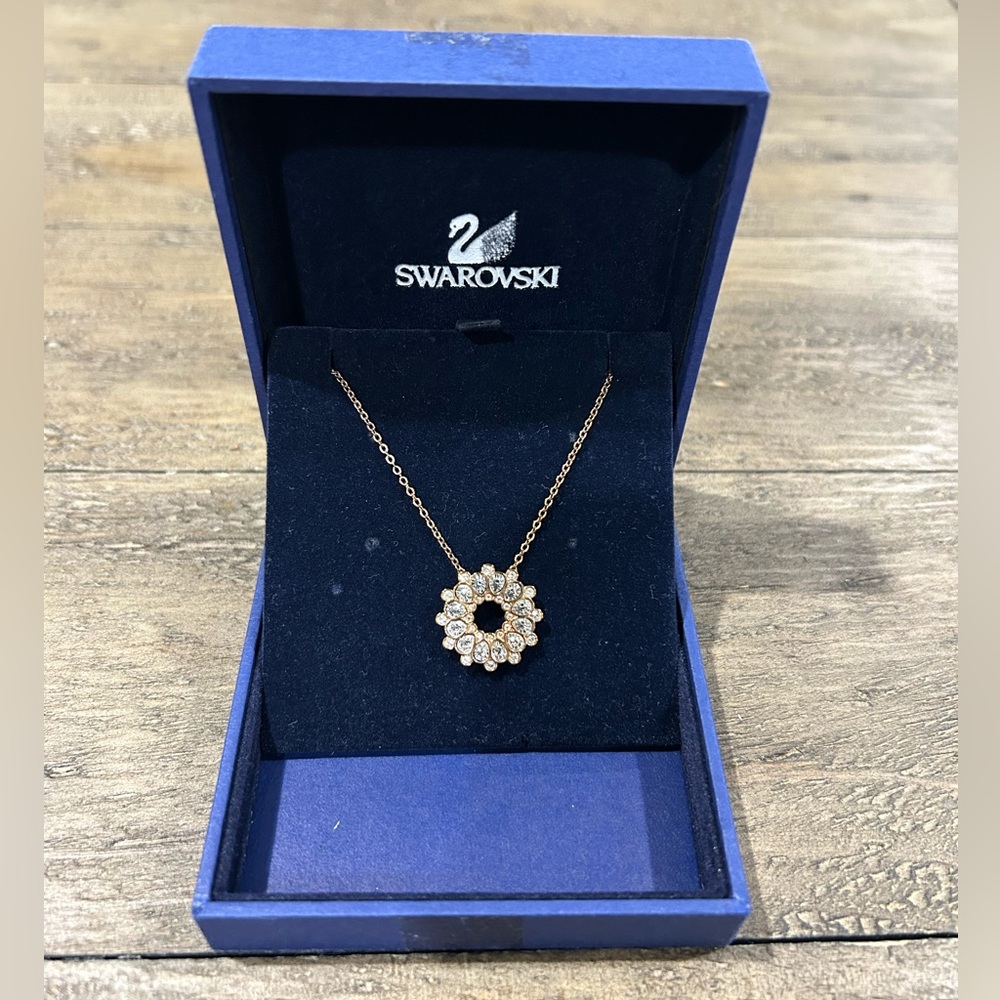 Swarovski Rose Gold Crystal Necklace